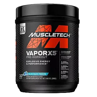 MuscleTech Vapor X5 Next Gen Pre-Workout – 270 g (0.59 lb) | Energy, Focus & Performance Support