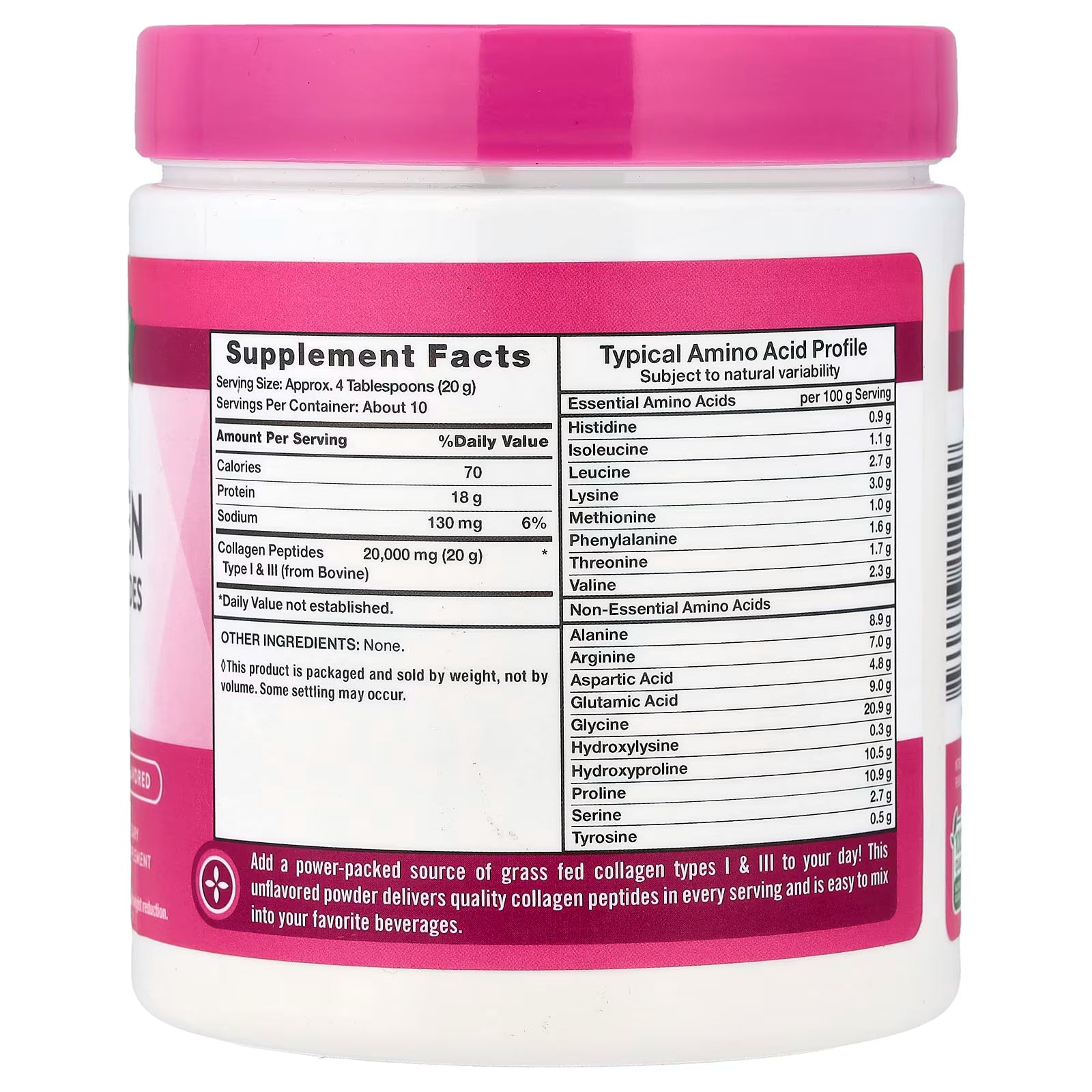 Nature's Truth, Ultra Collagen Powder, Unflavored, (198 g)