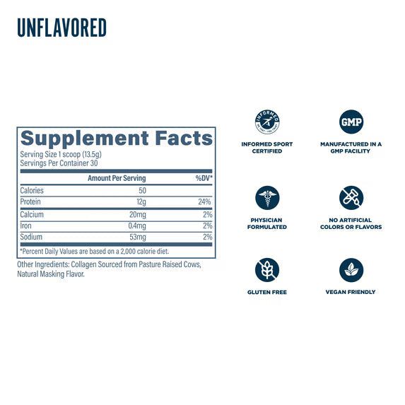 Revive MD CollaPure Collagen Peptides Powder Unflavored 438g