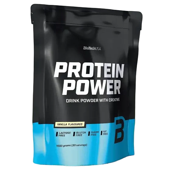 BioTech USA Protein Power – 1 kg 33 Servings | Muscle Growth, Recovery & Daily Protein Support
