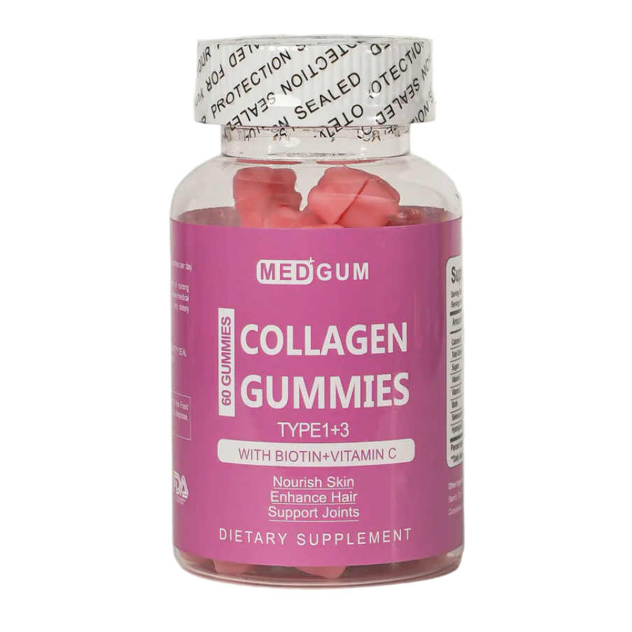 MEDGUM Collagen Gummies Type 1 & 3 – 60 Gums