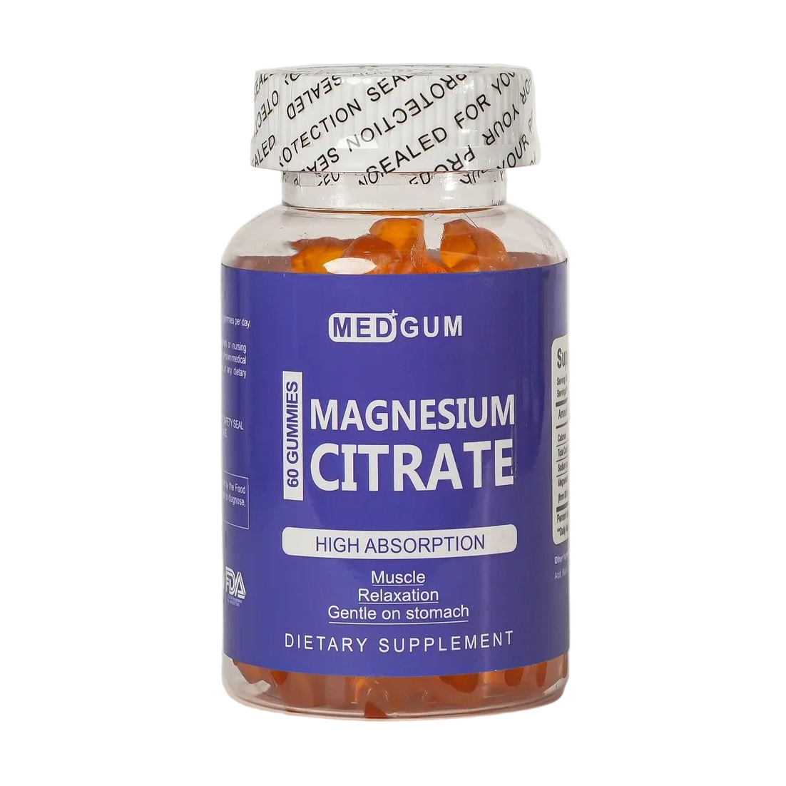 MEDGUM Magnesium Citrate Gummies – 60 Gums