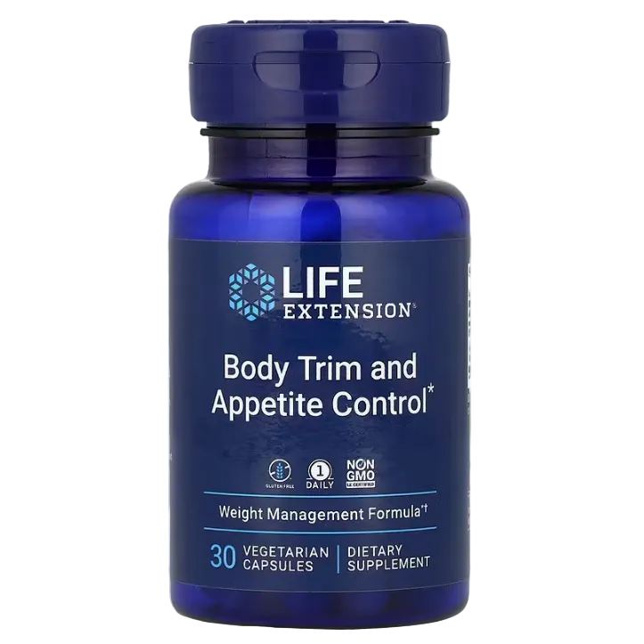 Life Extension Body Trim & Appetite Control – 30 Vegetarian Capsules | Metabolism, Appetite & Weight Management Support