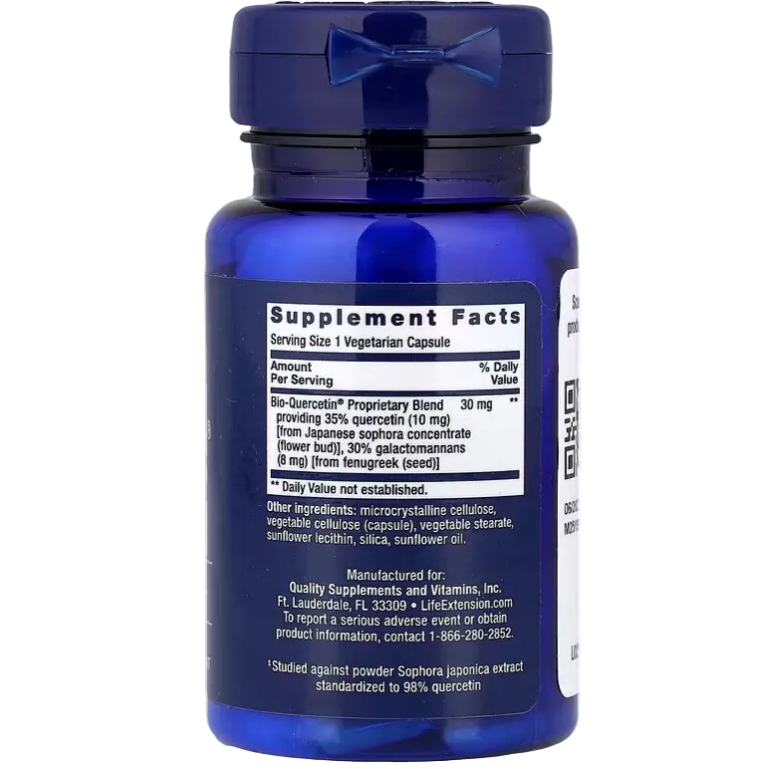 Life Extension Bio-Quercetin® – 30 Vegetarian Capsules | Immune Support, Antioxidant & Cellular Health