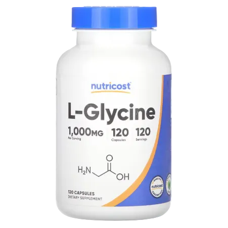 Nutricost L-Glycine 1000 mg 120 Capsules