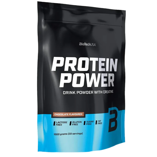 BioTech USA Protein Power – 1 kg 33 Servings | Muscle Growth, Recovery & Daily Protein Support