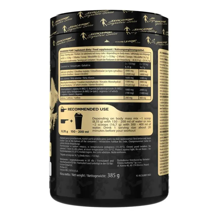 Shaboom Pump Kevin Levrone 385g