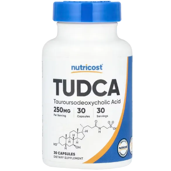 Nutricost TUDCA – 250 mg, 30 Capsules | Liver, Bile Flow & Detox Support