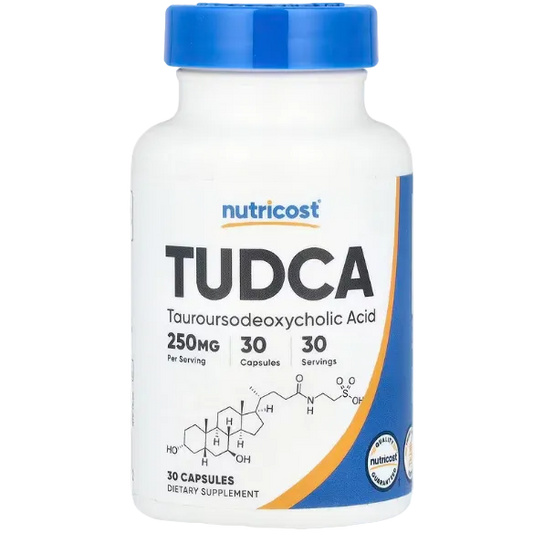 Nutricost TUDCA – 250 mg, 30 Capsules | Liver, Bile Flow & Detox Support